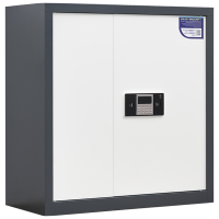 尔迈 电子保密柜电子防盗密码锁矮柜 灰白套色 单节内二斗