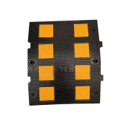 翌嘉YJ5011421 橡胶减速带道路公路汽车停车场限速缓冲橡胶减速带 欧式 500*600*33