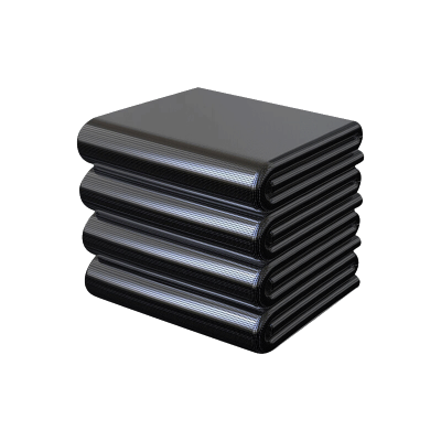 欧思卓 平口垃圾袋 OSZ-A80100 80*100cm 25g 加厚 50个/包 黑色