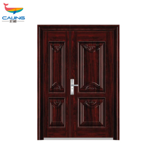 CJ-FDZM07防盗门安全门钢质家用门进户门大门别墅入户门 酒红色