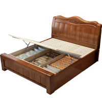 臻远 ZY-SMC-77 实木床 1.8*2.0米气压高箱 单位:1张