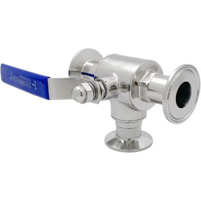 盛京联硕不锈钢快装三通球阀T型 Φ38卡盘50.5(316L材质)个