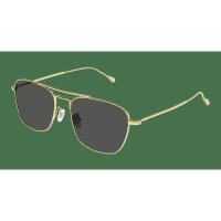 古驰(GUCCI)男款金棕尼龙灰 lens防紫外线时尚百搭飞行员太阳镜