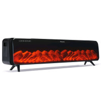 松下(Panasonic)石墨烯取暖器踢脚线电暖器家用电暖气片仿真炭火速热取暖节能省电轻音移动地暖DS-A2142CG