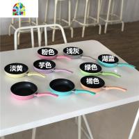 高颜值锅子俘获你的少女心!厨房炒菜煎蛋牛排不粘马卡龙平底锅 FENGHOU 灰色