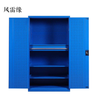 风雷缘工具柜加厚铁皮储物柜工厂车间用带抽屉汽修多功能收纳柜通门内一抽柜蓝色