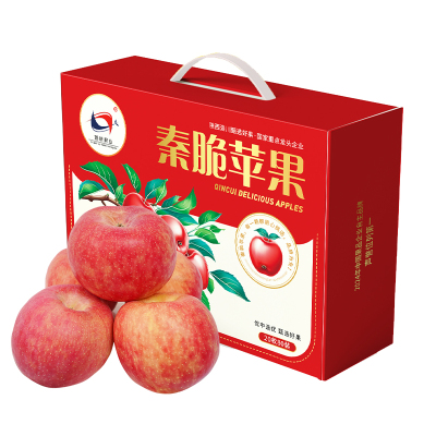陕西洛川秦脆苹果水果 20枚80mm 新鲜脆甜水果