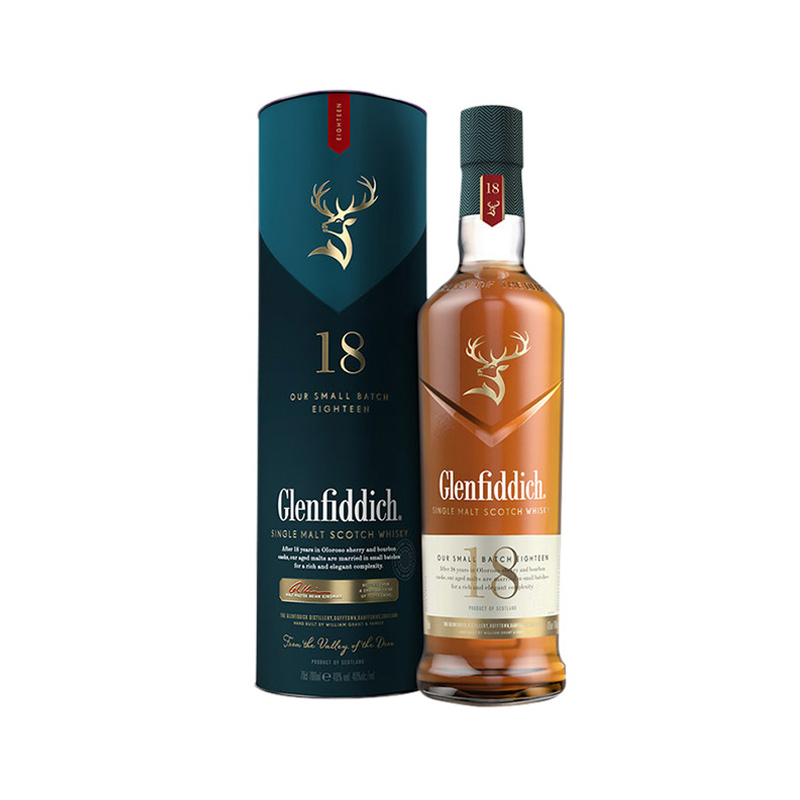 宝树行 格兰菲迪18年700ml 新老包装随机发 苏格兰单一麦芽威士忌纯麦