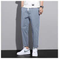 小直筒萝卜裤百搭长裤时尚潮流男装男士夏季休闲裤宽松九分裤直筒