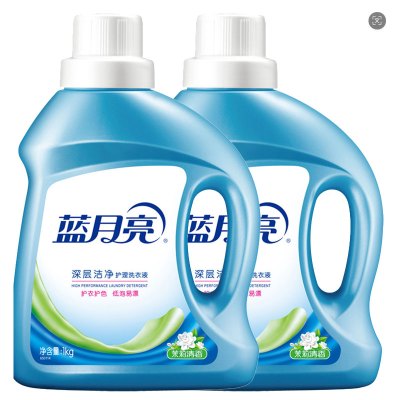 蓝月亮 茉莉清香洁净洗衣液 1kg*2