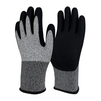 绥禧 13针HPPE防切割丁腈磨砂手套 1双/袋 10袋/包 1包