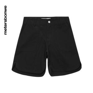 [1件5折价:99.5]美特斯邦威纯棉休闲短裤女夏季时髦粉色大口袋净色热裤女