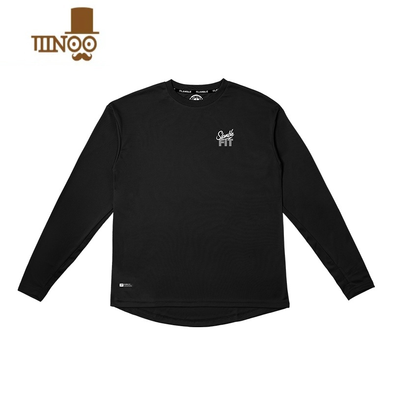 YANXU-FIT新款训练运动长袖T恤男圆领速干男投篮球服跑步上衣