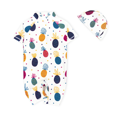 七色王国防晒速干儿童泳衣宝宝连体女孩中小童韩国可爱公主女童男童泡温泉