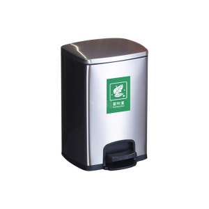 翌嘉YJ4123021 茶水间茶渣桶滤茶桶不锈钢茶水桶茶叶废水桶 脚踏款 银色 20L 328*330-478