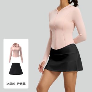 1夏季防晒套装户外防紫外线弹力透气皮肤衣防晒套装女