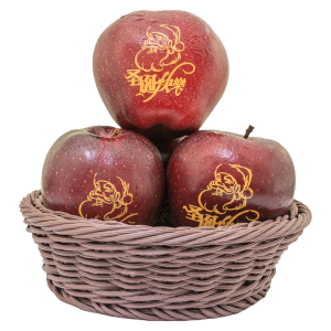 鲜贝达 圣诞果[花牛苹果]4枚约2斤 [75-80mm]顺丰快递