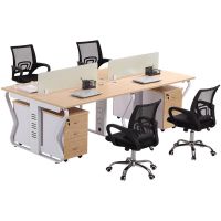 迅众(XUN ZHONG) 办公家具职员办公桌简约工位办4人位员工位6人电脑桌椅组合屏风卡座职员工位配送入户安装到位