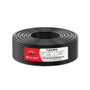 新光日月聚氯乙烯绝缘软电线电缆护套线 RVV(白/黑)(2芯扁形)0.5平方/每米