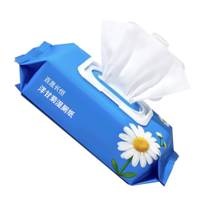 百晟长恒 BSCH-49 洋甘菊卫生湿厕纸40片/包 200mm*150mm 蓝色 40片*1包