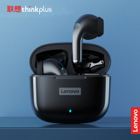 联想/Lenovo蓝牙耳机 LP40升级版黑色 TWS真无线游戏影音乐耳塞半入耳式 适用于安卓华为小米手机