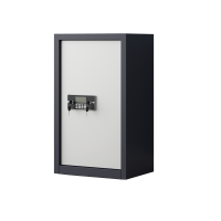 易企采 单门灰白套色电子保密柜密码文件柜财务档案柜矮柜保险柜资料柜档案资料柜