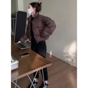 年新款棉服女冬短款加厚外套小个子宽松棉袄肯豆风加厚棉衣潮