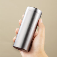 逸居客(YIJUKE)[120ml]钛铝合金茶叶罐便携小茶罐旅行茶叶罐装茶储存罐分装盒