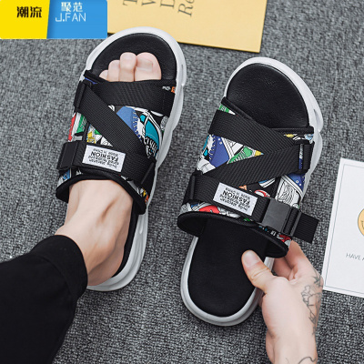 聚范拖鞋男夏季室外休闲两用沙滩凉鞋潮流百搭外穿耐磨防滑凉拖鞋