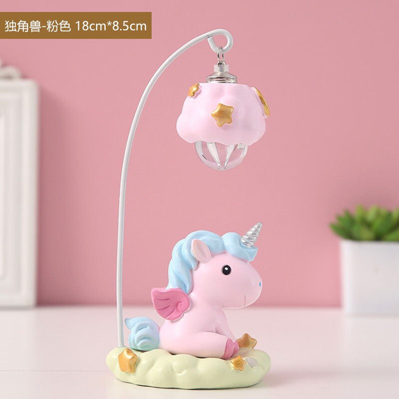 林檎独角兽小夜灯摆件创意生日照明家居卧室装饰少女心梦幻送女朋友