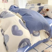 纯棉床上四件套100全棉2026新款小清新床单被套罩宿舍床品三件套4