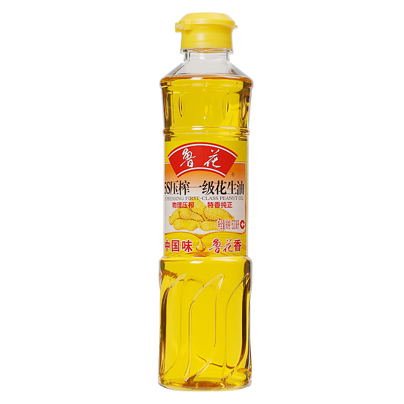 鲁花 压榨一级花生油 500ml 物理压榨食用油 鲁花集团出品