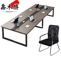 鑫木樽长条桌椅2.4m+8椅套