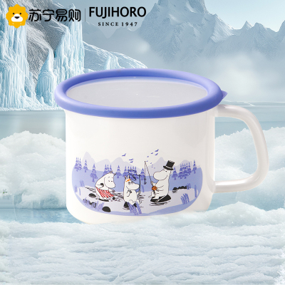 FUJIHORO富士日本进口姆明杯碟套装日式餐盘餐具家用碟子泡面杯子9CM马克杯1