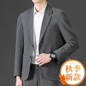 啄木鸟西服套装男士冬装结婚礼服2025秋冬新款加绒加厚西装外套K