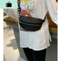 马鞍包包女2020新款软皮学生胸包ins百搭腰包时尚多用单肩斜挎包NEW LAKE 黑色女斜挎包