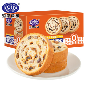 港荣Kong WENG橙皮坚果车轮面包450克箱装健康美味家庭分享
