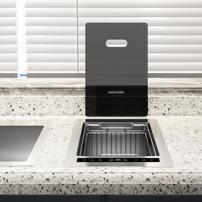 美仕杰超声波嵌入式净洗机水槽洗碗果蔬海鲜消毒清洗机厨房洗菜盆