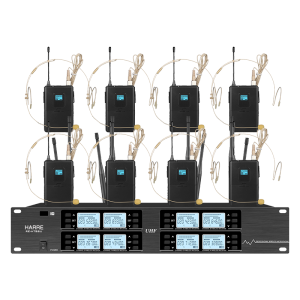 一拖八无线头戴话筒 HARRE WF-F248T