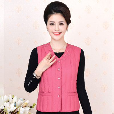 语娄加肥大码中老年女装冬内胆马甲保暖衣轻薄羽绒服妈妈坎肩奶奶背心2021大码女装