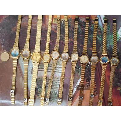 库存原装新钻石海达宝石花牌女式手动机械手表女表同款同款