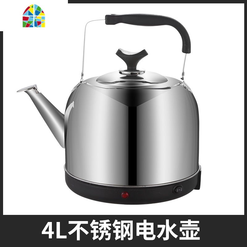 电热水壶家用大容量8升保温一体5电水壶自动断电茶开烧水壶不锈钢 FENGHOU 4L企鹅壶升级款304不锈钢偏小