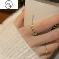 JiMi实在太美~超精致爱心镂空锆石戒指女ins小众设计轻奢开口指环气质