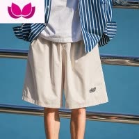 七斓日系休闲短裤男夏季薄款潮流宽松直筒五分裤外穿工装速干运动中裤