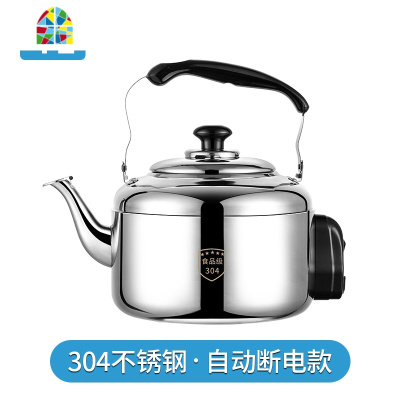 304不锈钢电热水壶自动断电加厚鸣笛10L大容量烧水壶防干烧家商用 FENGHOU 加厚4L[鸣笛款]老款