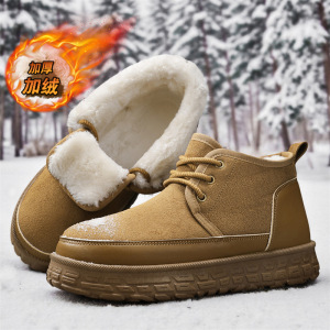 冬季雪地靴男加绒保暖棉鞋男款百搭潮流休闲男鞋户外运动鞋