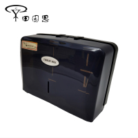 田园思 黑色透明方形擦手纸架 CSZH00H 个