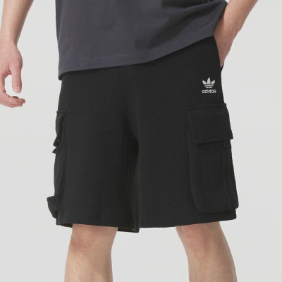 ADIDAS阿迪达斯三叶草短裤运动休闲透气针织男裤KD0943 C