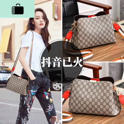 包包女包2020春夏新款潮时尚单肩包宽肩带韩版女士斜挎包小包包NEW LAKE女士单肩包