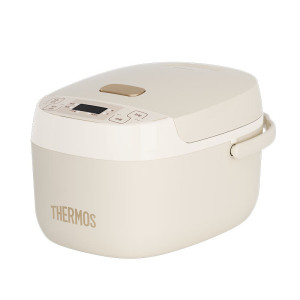 THERMOS电饭煲电饭锅3L多功能可预约智能控温食品级不粘层铝合金内胆提手触控屏高颜值家用EHA-4130A-CG